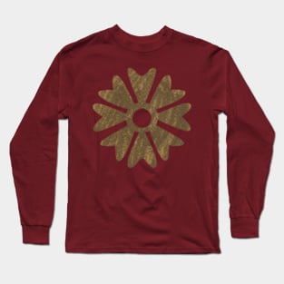 Rubbed brass adinkra Long Sleeve T-Shirt